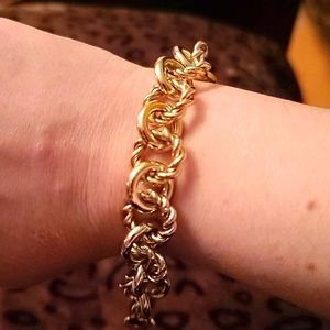 JCREW chunky gold bracelet